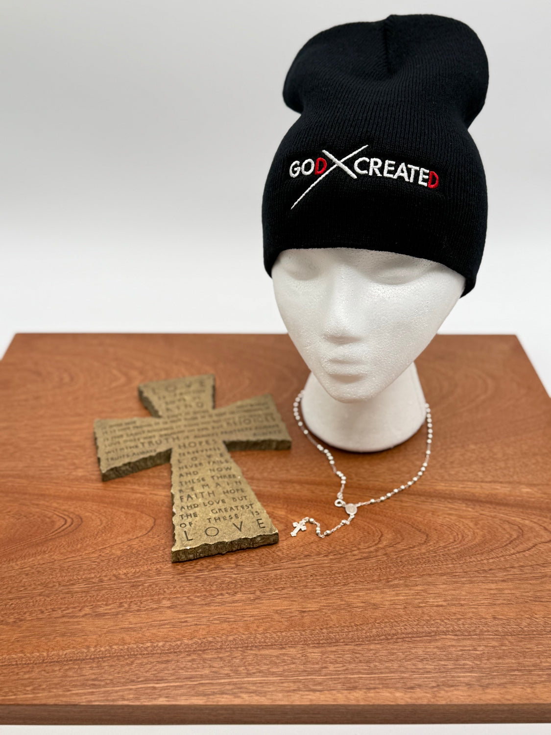 GOd CREATEd Embroidered Logo Beanie - GOdCREATEd
