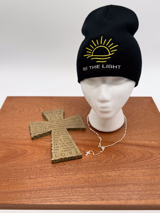 Be the Light Embroidered Beanie - GOdCREATEd