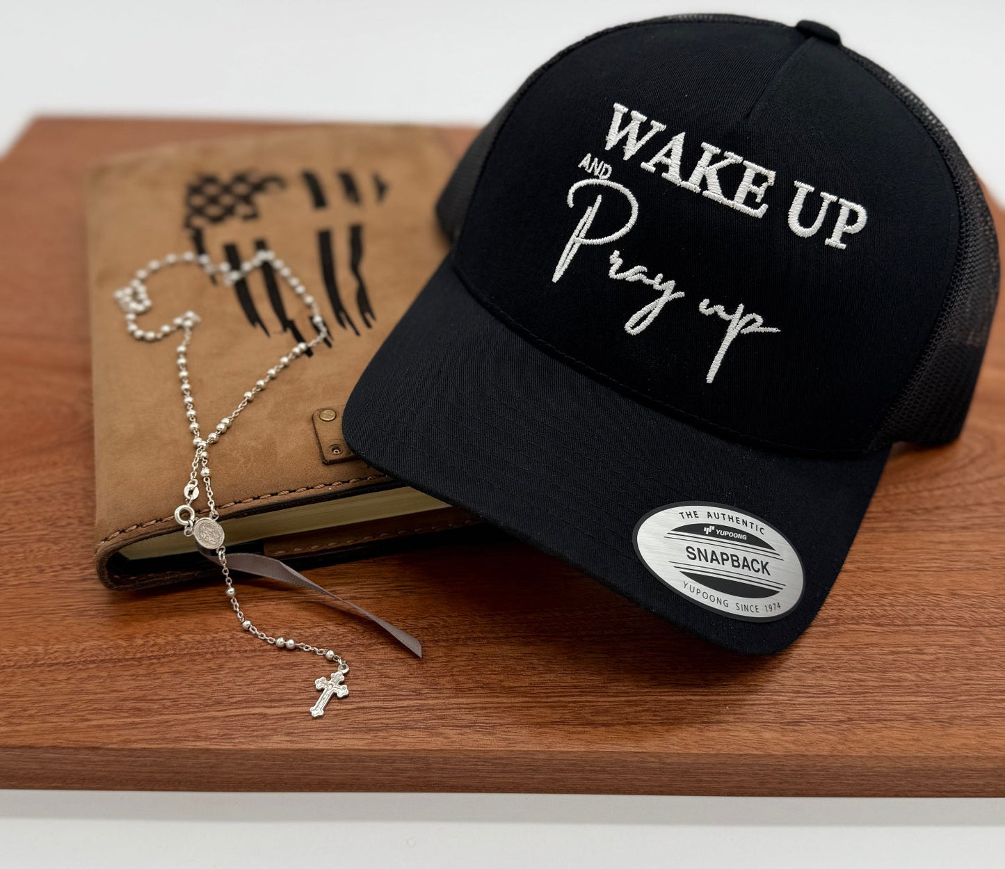 Wake Up Pray Up Embroidered Hat - GOdCREATEd