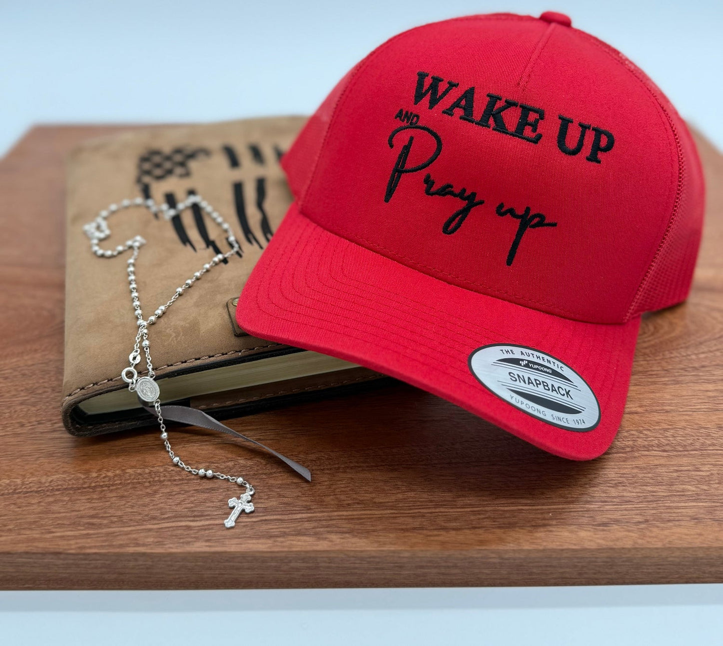 Wake Up Pray Up Embroidered Hat - GOdCREATEd