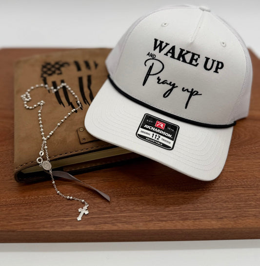 Wake Up Pray Up Embroidered Hat - GOdCREATEd