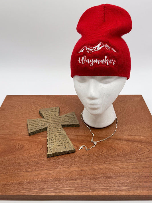 Waymaker Embroidered Beanie - GOdCREATEd