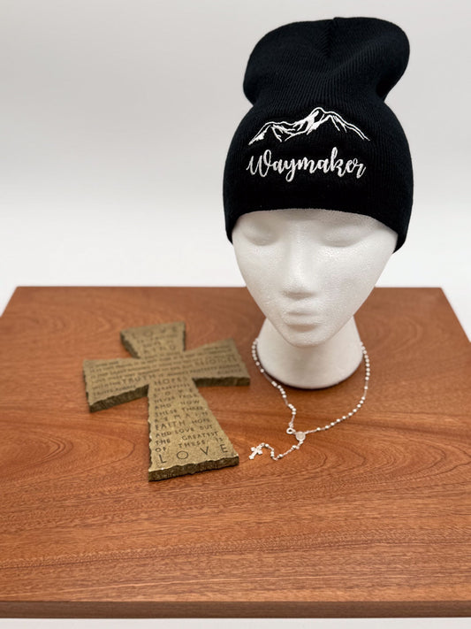 Waymaker Embroidered Beanie - GOdCREATEd