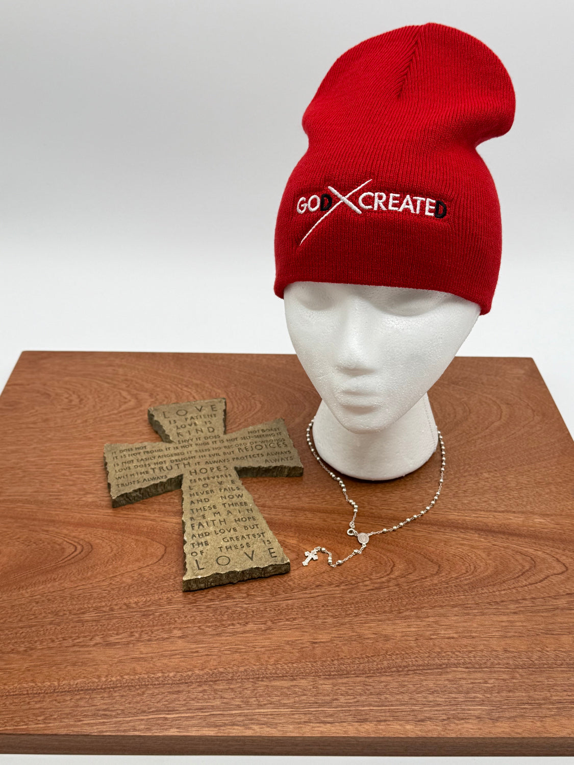 GOd CREATEd Embroidered Logo Beanie - GOdCREATEd