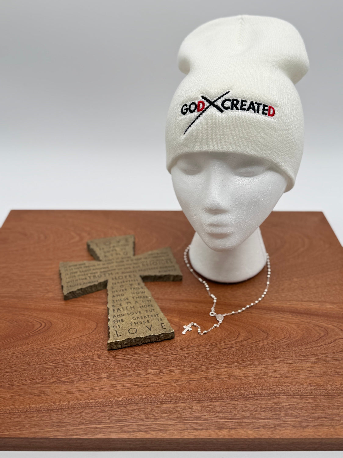 GOd CREATEd Embroidered Logo Beanie - GOdCREATEd