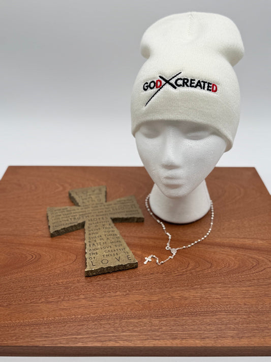 GOd CREATEd Embroidered Logo Beanie - GOdCREATEd