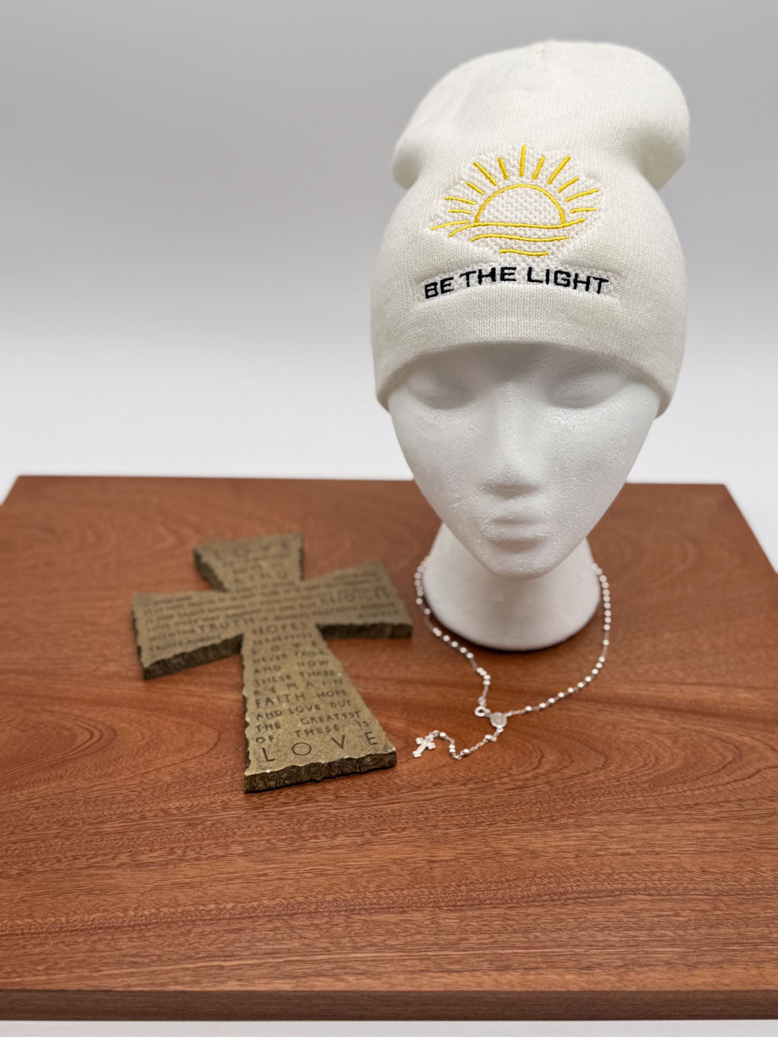 Be the Light Embroidered Beanie - GOdCREATEd