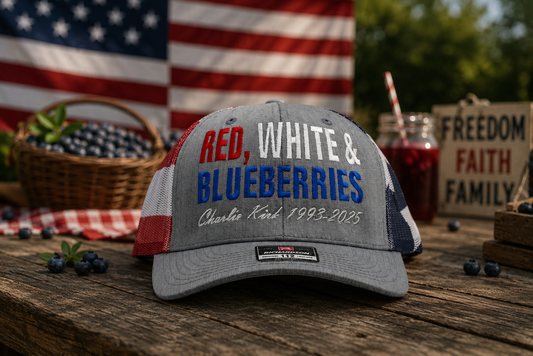 Red, White & Blueberries Hat