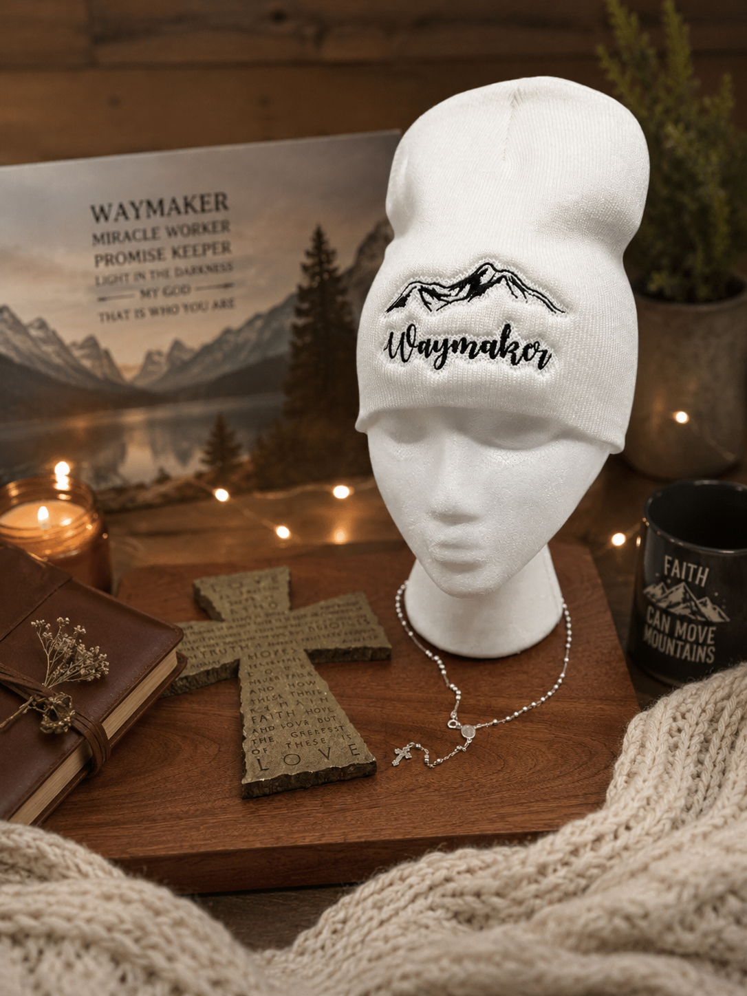 Waymaker Embroidered Beanie